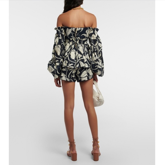 Agua by Agua Bendita Toronjil Shorts Sz M and Jamaica Peplum Top Sz M - Picture 16 of 16